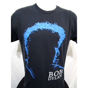 EUC! Bob Dylan Silhouette Graphic Black T Shirt Men Sz M